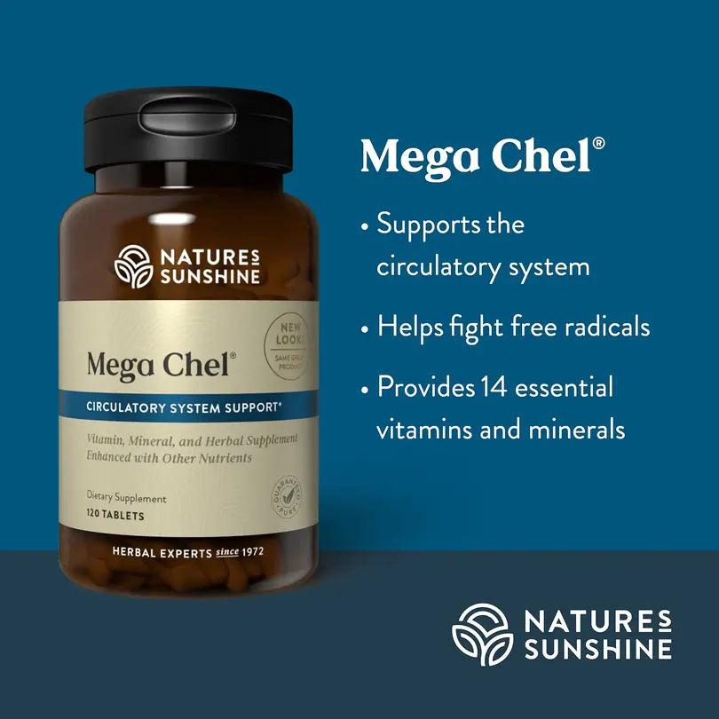 Nature sunshine mega chel 120 tablets