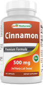 Cinnamon 500 mg Premium Formula* - Best Naturals  On Sale