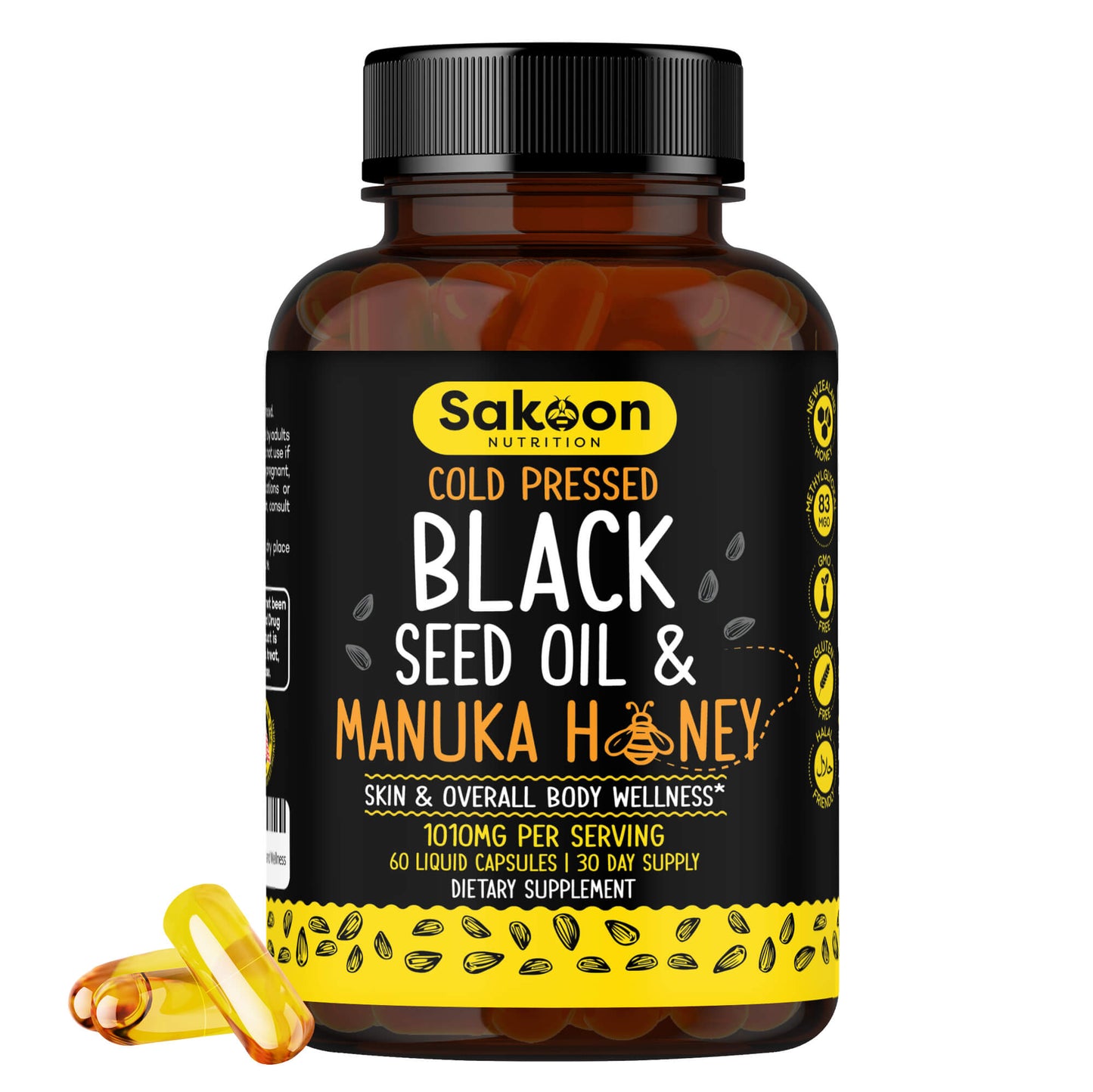 Black Seed Oil & Manuka Honey Capsules (only online)