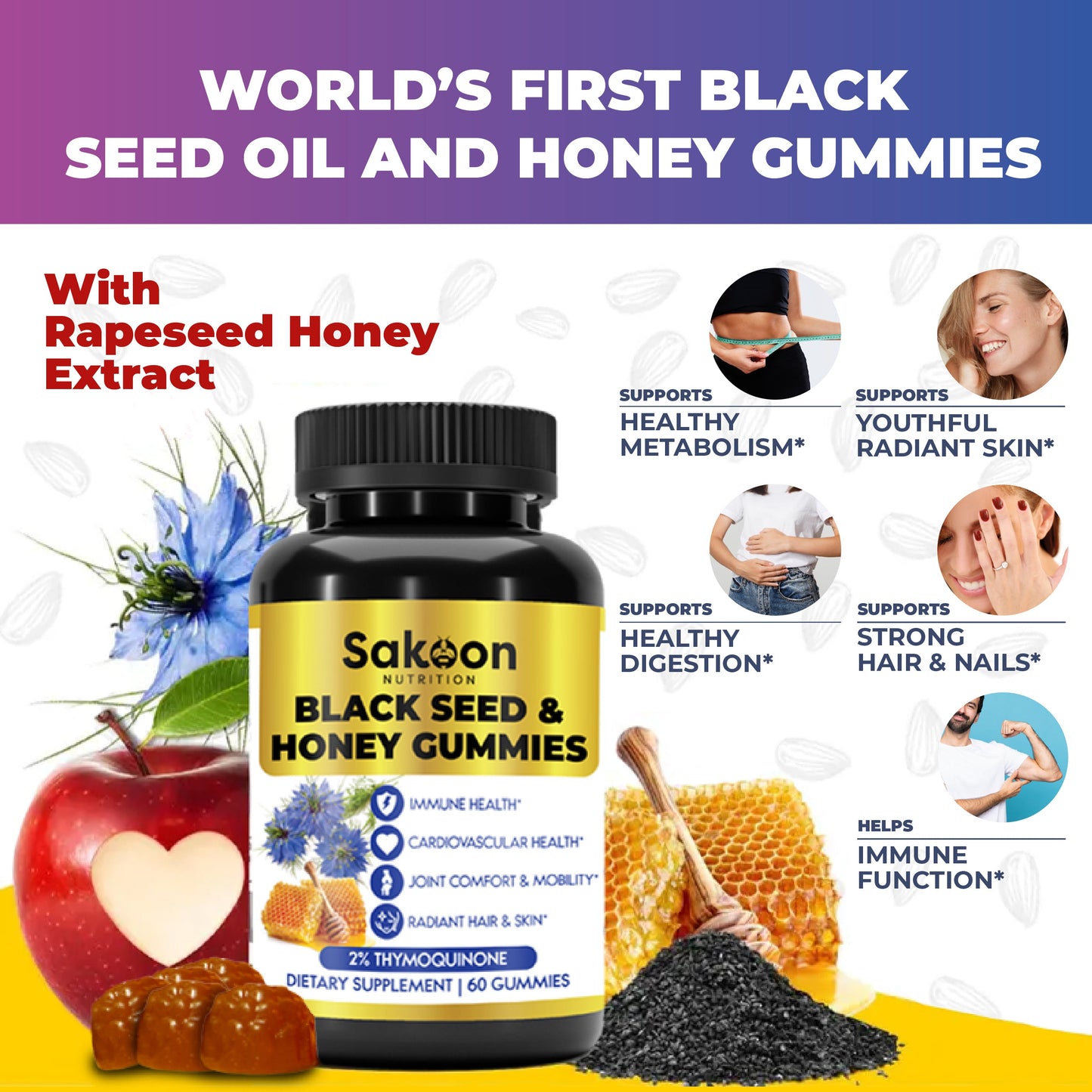 Black Seed Oil & Honey Gummies (only online)