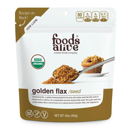 Foods Alive Golden Flax/ seed 16oz