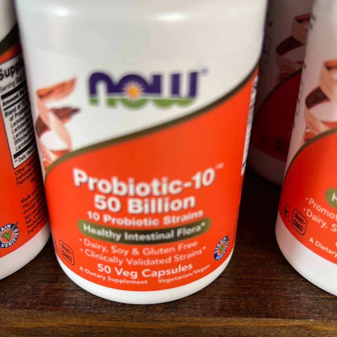 Probiotic-10, 50 Billion, 50 Veg Capsules