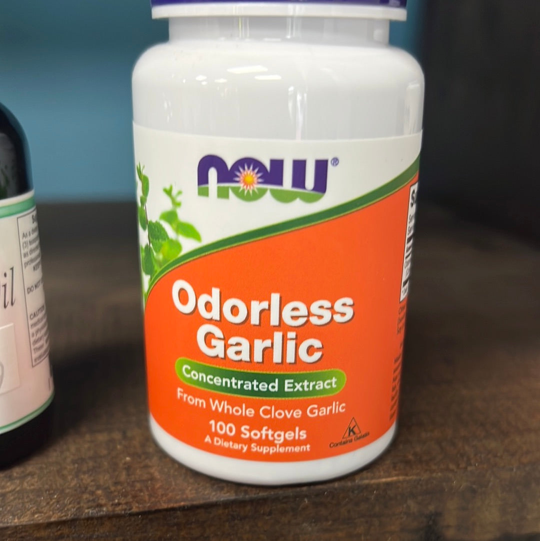 Odorless Garlic, Concentrated Extract, 100 Softgels