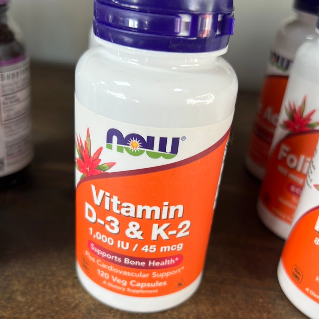Vitamin D-3 & K-2, 120 Veg Capsules