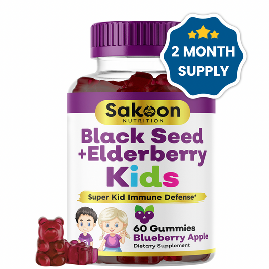 Kids Black Seed + Elderberry Gummies ( only online )