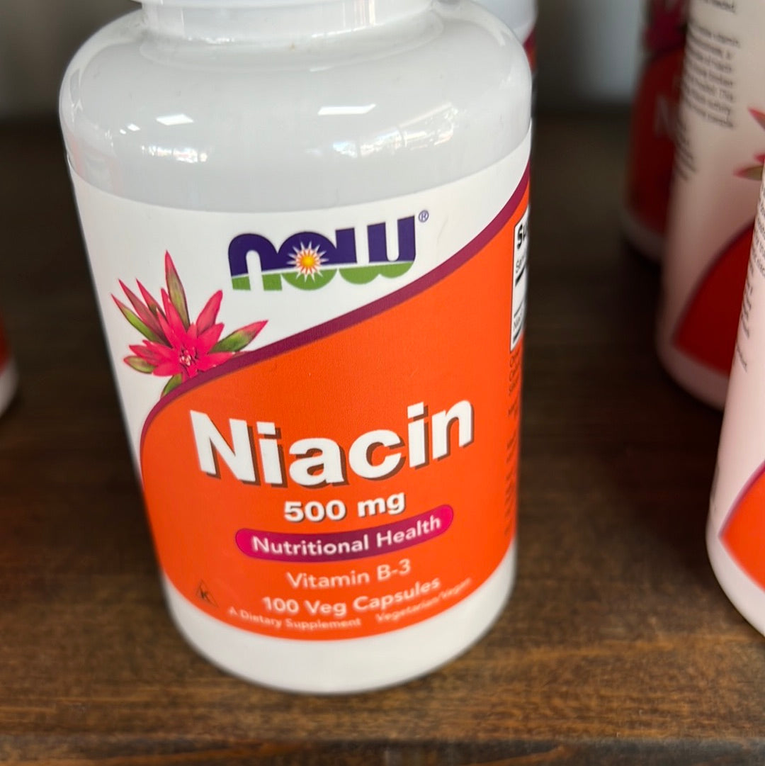 Niacin, 500 mg, 100 Veg Capsules