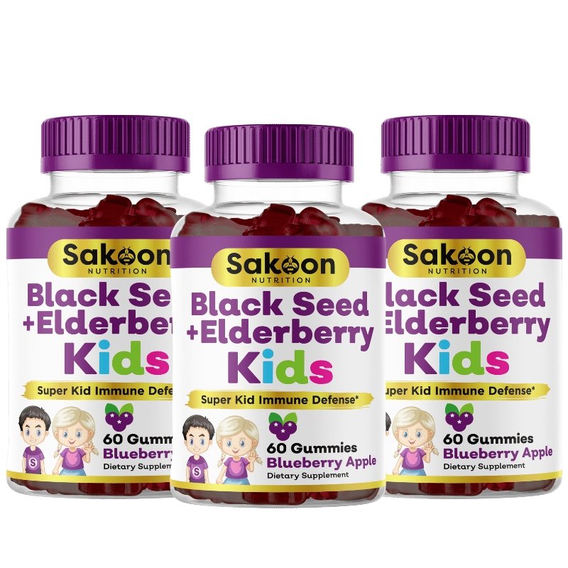 Kids Black Seed + Elderberry Gummies ( only online )