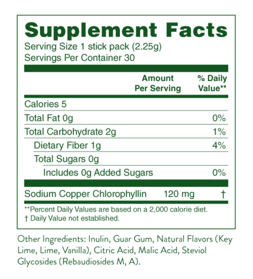Chlorophyll Stick Packs