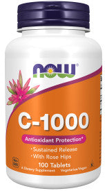 C-1000 Sustained Release With Rose Hips (100 Tabs)