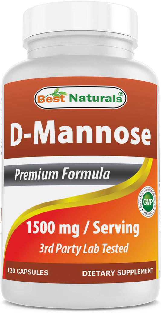 D-Mannose 1500 mg/Serving 120 Capsules